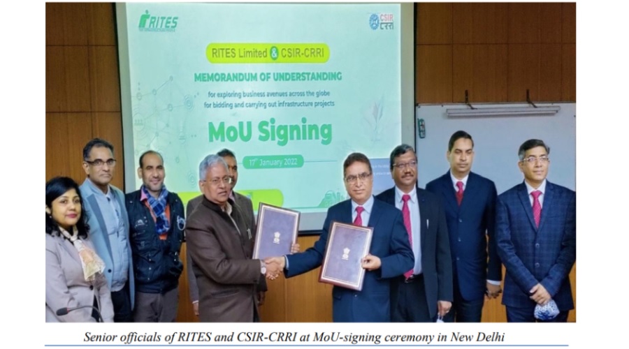 RITES signs MoU with CSIR-CRRI